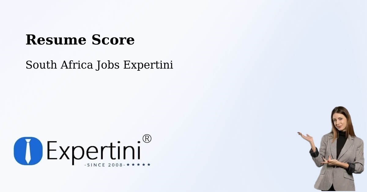 Resume Score & Job Description Match Tool – Eshowe - South Africa Jobs Expertini